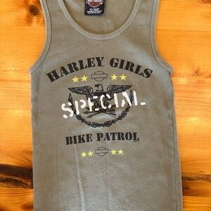 Harley Davidson Bike Patrol Tank Top - Green